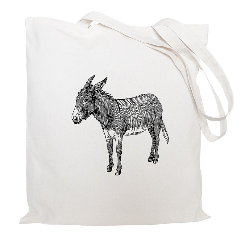donkey gifts Donkey bag reusable bag shopping bag tote bag cotton bag