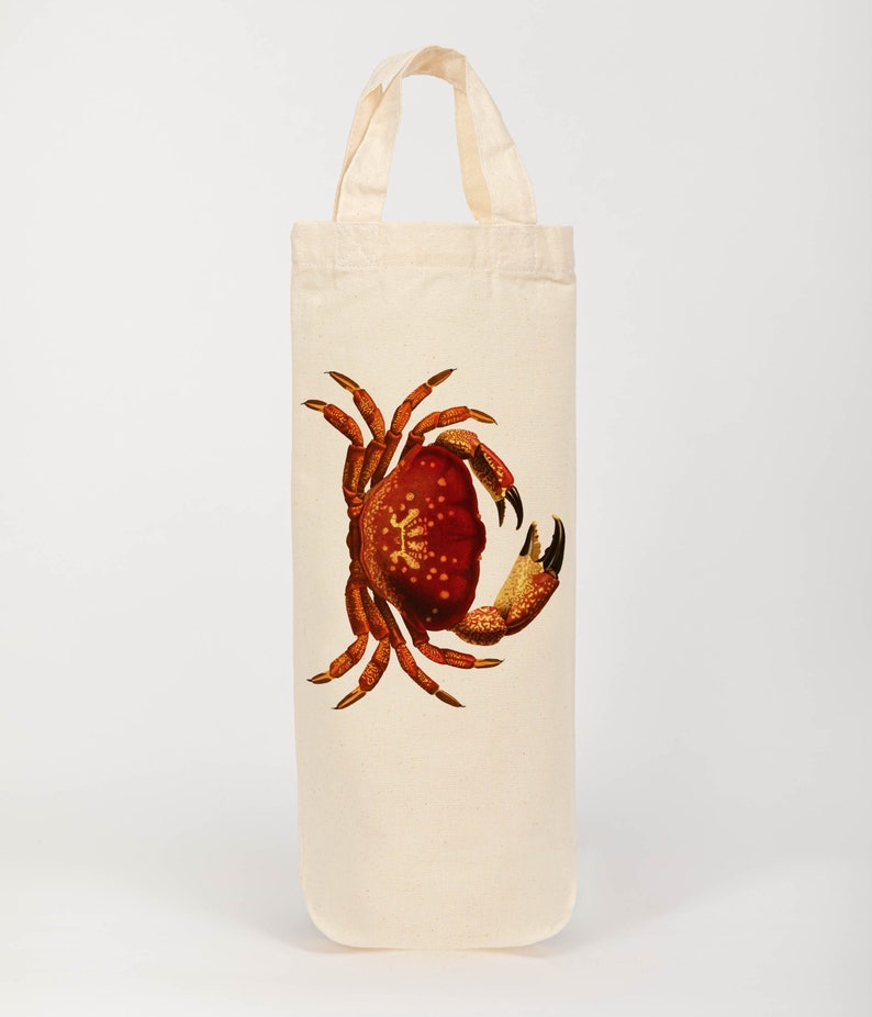 Nautical wine tote bottle bag gift bag