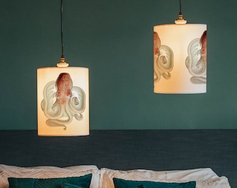 Velodona octopus lamp shade/ ceiling shade - nautical lamp shade - octopus lamp