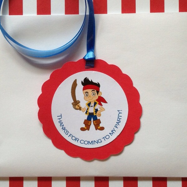 Jake and the Neverland Pirates Birthday Party/Favor Gift Tags