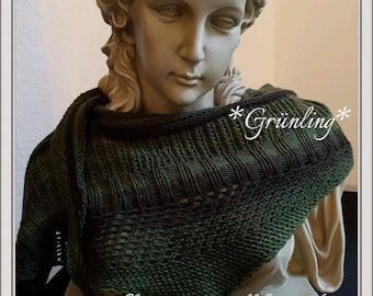 Instrucciones para tejer GRÜNLING Mustermics chal triangular PDF chal triangular