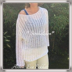 Crochet pattern STRÄKELCHEN Raglan sweater Crochet sweater all sizes