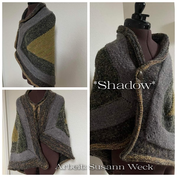 Strickanleitung: * Shadow * Dreieckstuch stricken Facebook Onlineworkshop Strickanleitung von der Schlosspartie