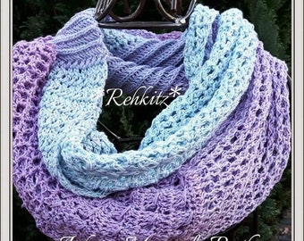 PDF e-book crochet instructions: * Fawn * Instructions for a scarf made of gradient yarn/bobble from Schlosspartie Jever