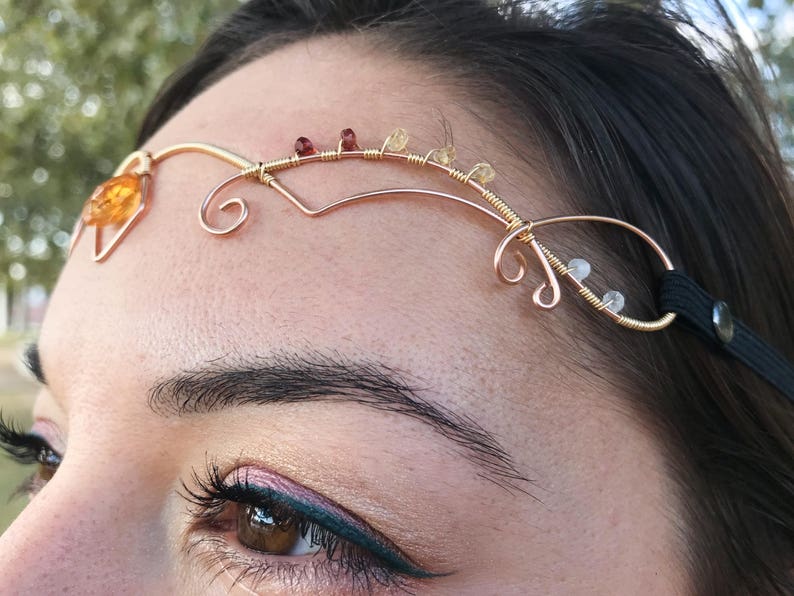 January Birthstone 14k Rose Gold Filled and 14k Gold Filled Crown Wearable Art Tiara November Birthstone Wire Wrapped Crown Woven Wire