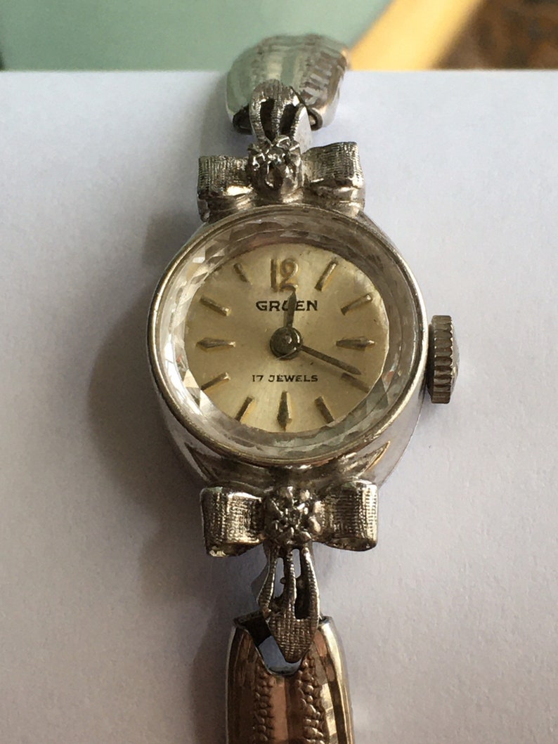 Vintage 1960s 10k RGP watch and band Gruen ladies watch Bruen | Etsy