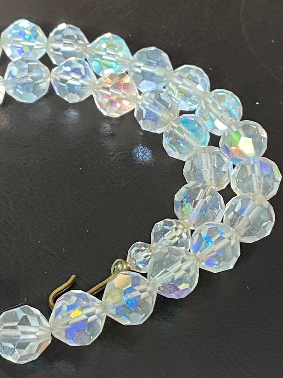Vintage Aurora Borealis Crystal Choker Necklace 1… - image 3