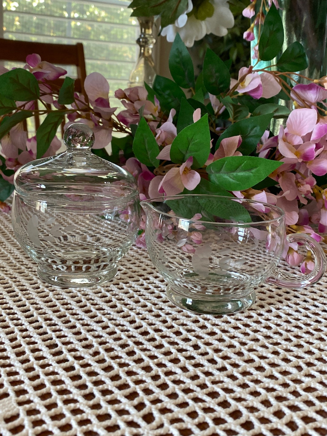 Vintage Heritage Princess House Cream and Sugar With Lid Etsy