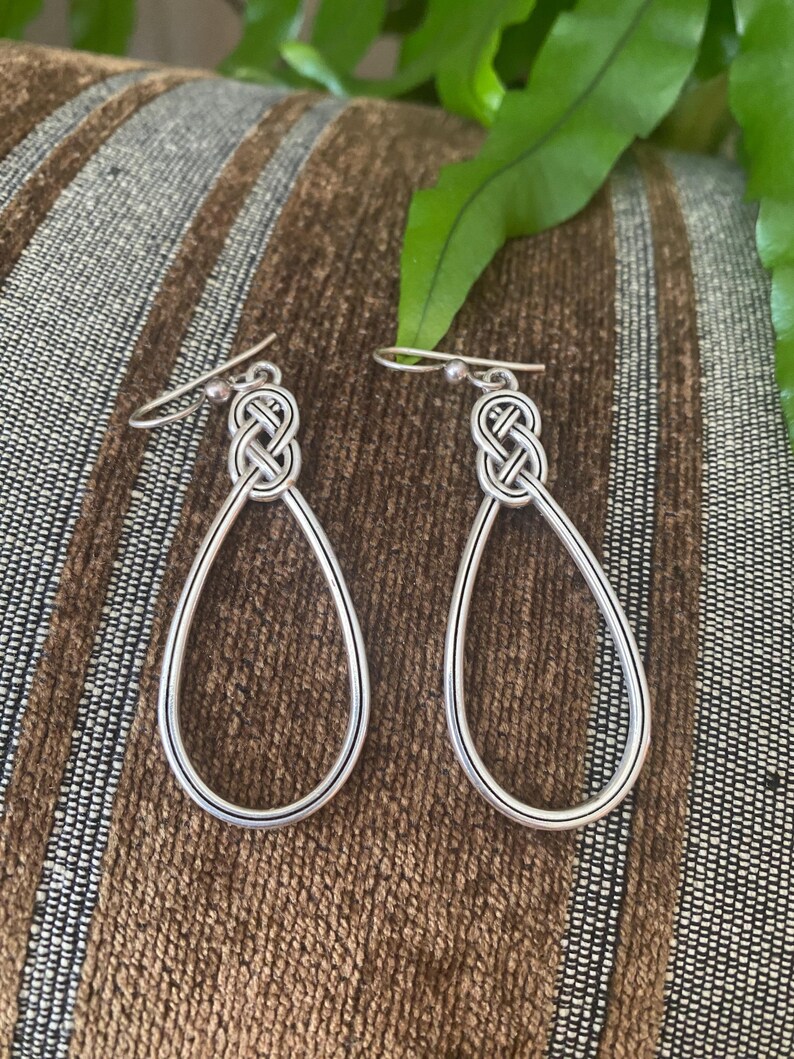 Brighton Interlok French Knot Wire 2” Earrings Ex Condition bild 6