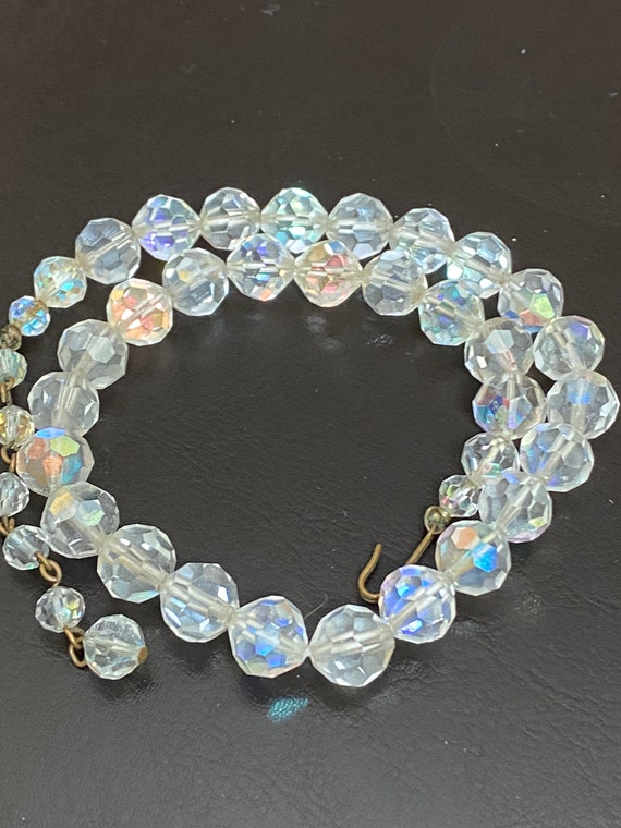 Vintage Aurora Borealis Crystal Choker Necklace 1… - image 4