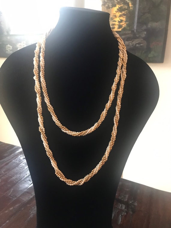 Vintage Marvella Faux Pearl Multi Strand Necklaces - image 9