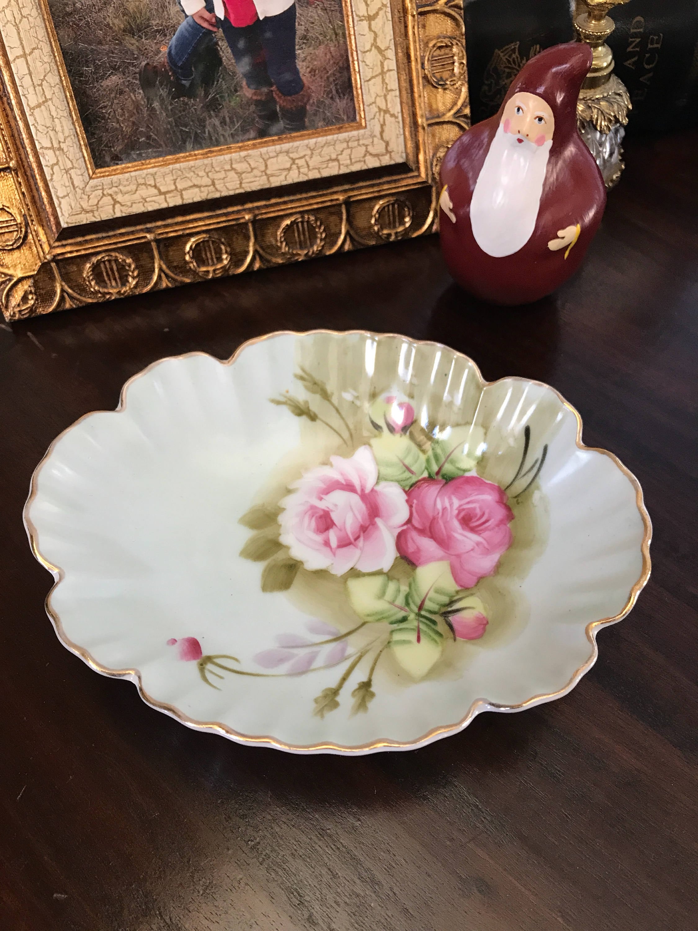 Vintage Lefton Hand Painted Floral Dish - Etsy