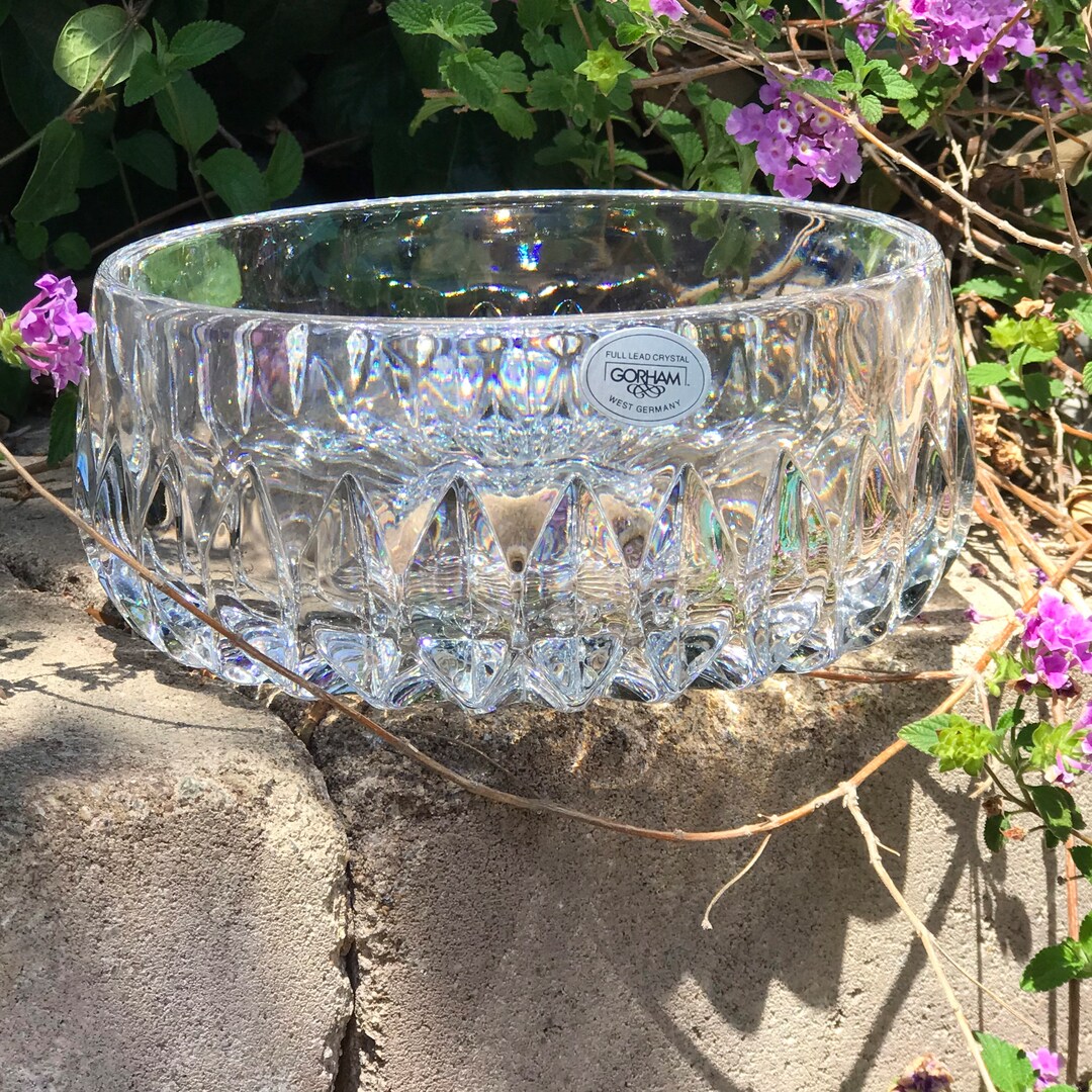 Vintage Gorham Full Lead Crystal West Germany Bowl in Etsy