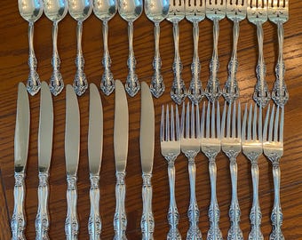 Vintage Gorham Sterling Silver Stardust Salad Forks Mid Century