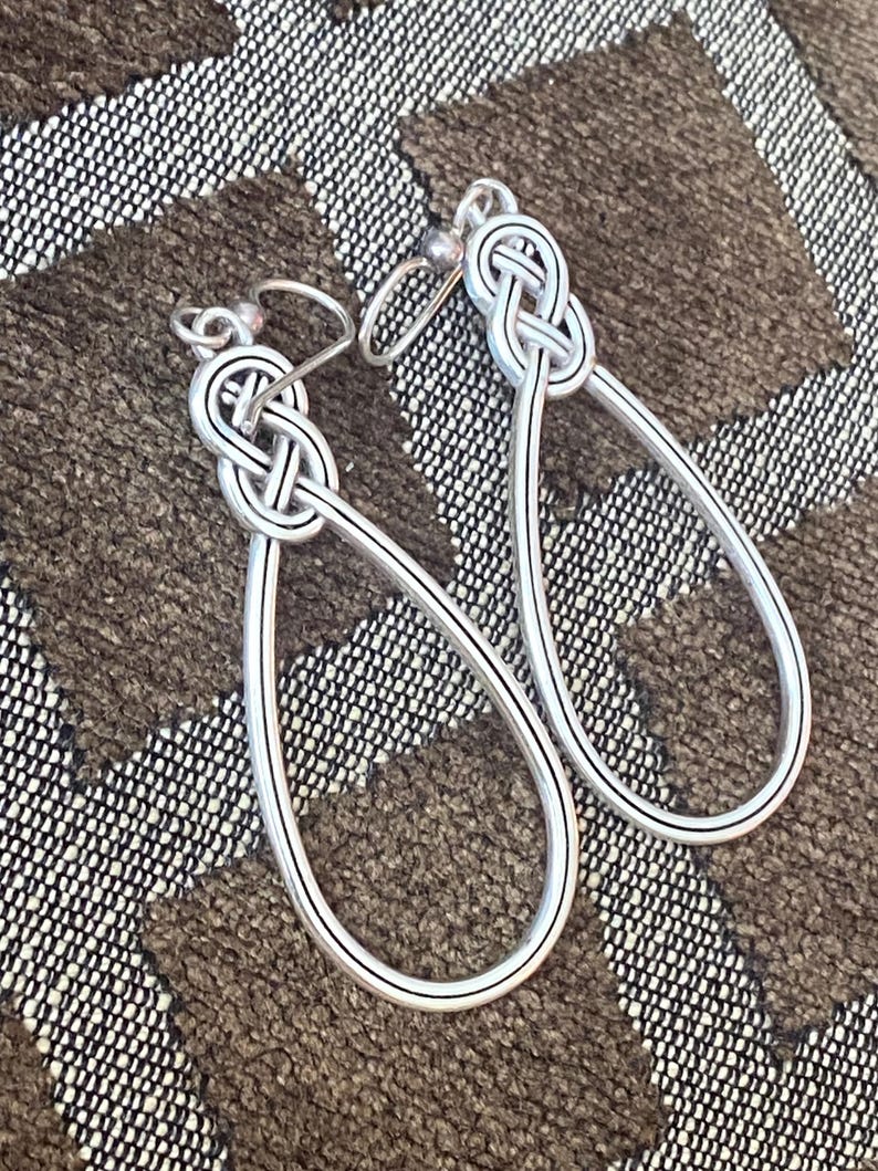 Brighton Interlok French Knot Wire 2” Earrings Ex Condition bild 8