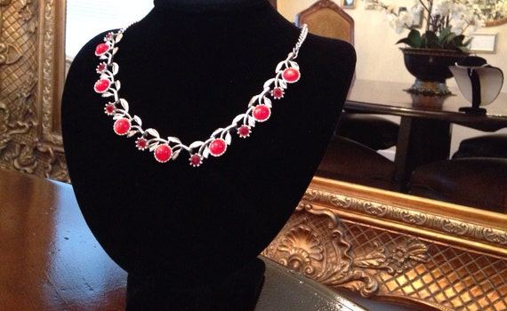 Charming Cherries Jubilee Vintage Necklace