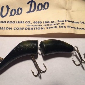 1970's Voo Doo Fishing Lure San Francisco Retro Bait With Trble