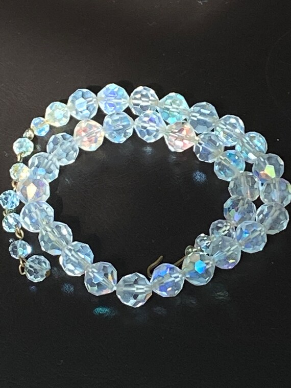 Vintage Aurora Borealis Crystal Choker Necklace 1… - image 5