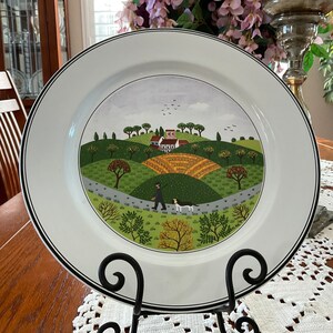 Villeroy Boch Depuis 1748 Design Naïf Vitro Porcelain Dinner Plate 10  1/2” Royal Luxembourg