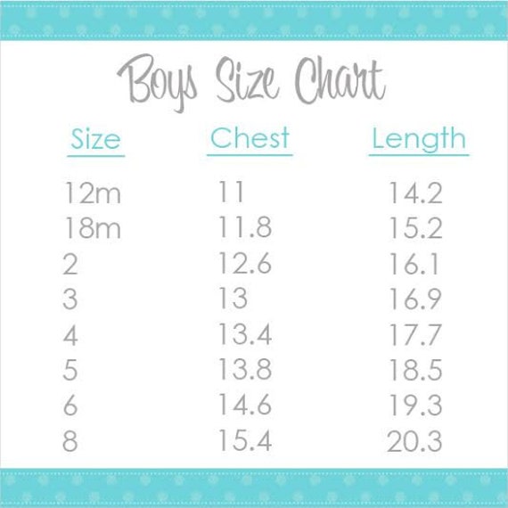 Scarf Size Chart