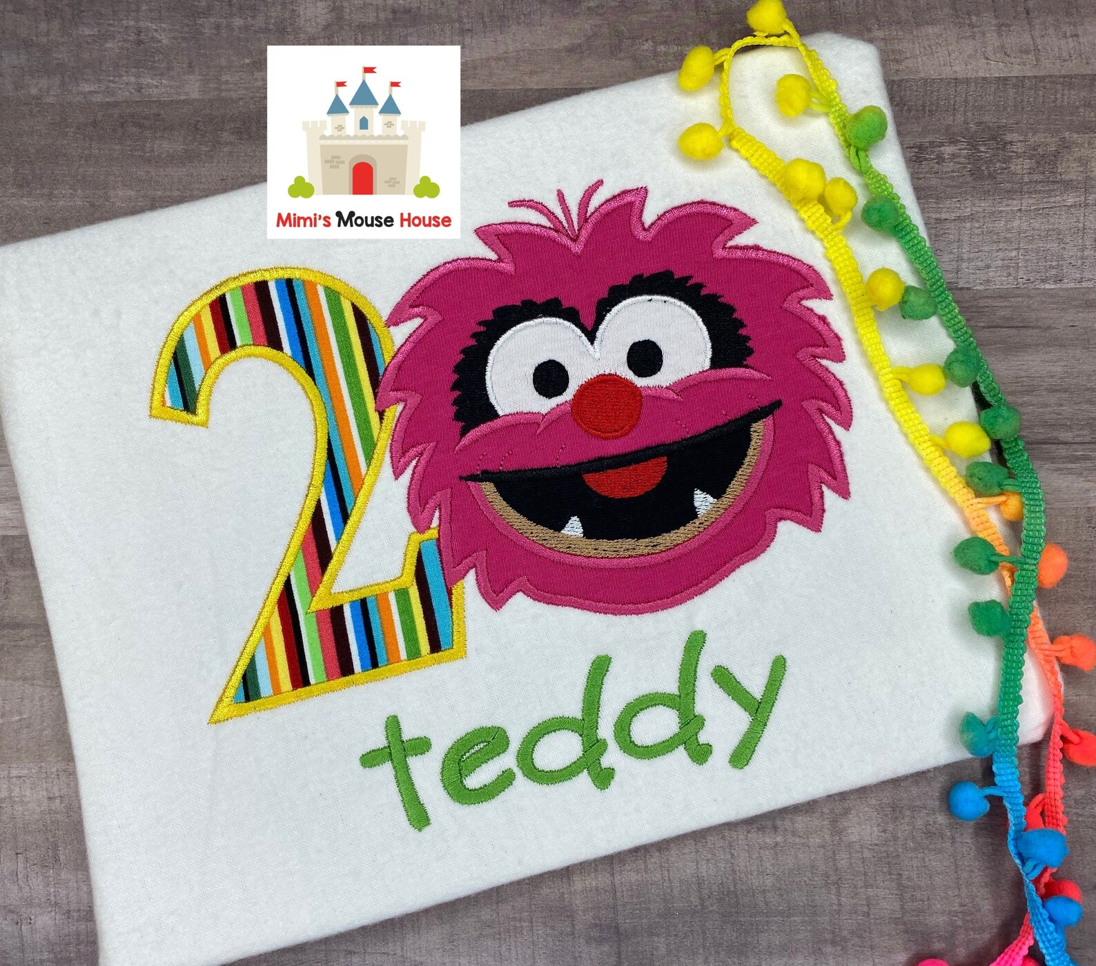 Animal Muppet Baby Birthday on a White Short or Long Sleeve | Etsy