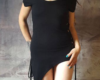 CORSET SIDE DRESS Top Pixie Hippy Goa Psytrance Party Forest Festival Wear