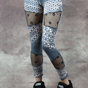 LEGGINGS WOBBLE CON ANNODATURA Slash And Weave Custom Psytrance - Foto 2