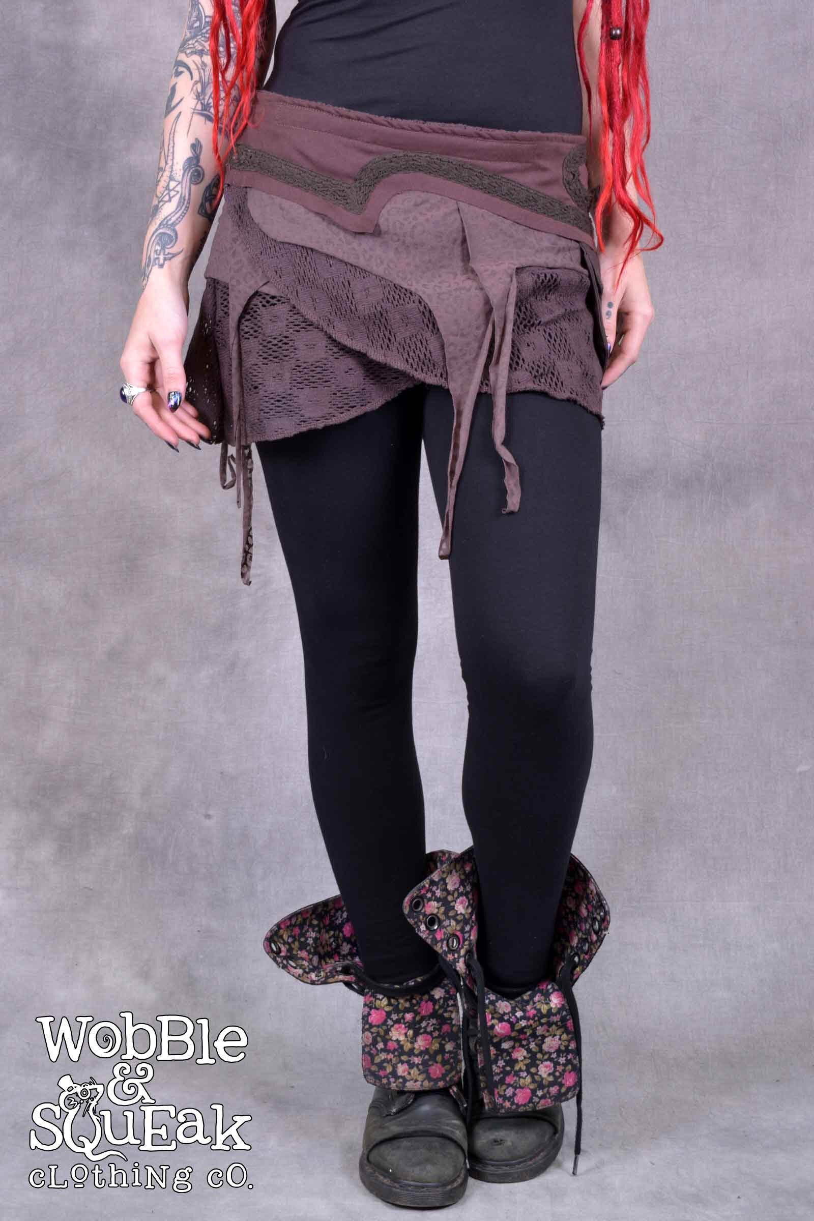 Pixie Wrap Skirt With Secret Pocket Suede Lace Festival Boho Pixie ...