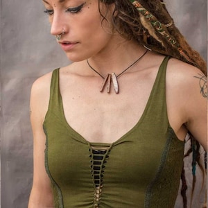 Psytrance Womans Top Festival Party Forest Pixie Elfling Hippy Carnival weave boho Boomtown Wobble and Squeak Original Design Fairtrade Eco