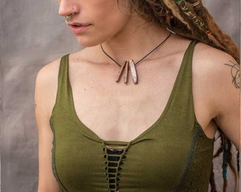 Goa Psytrance Festival Top: Grunge Fairycore  knotted Rave Wear