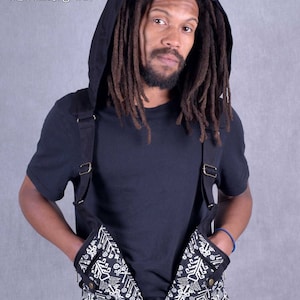 Unisex Utility Vest Harness: Tribal Print Festival Pocket Belt