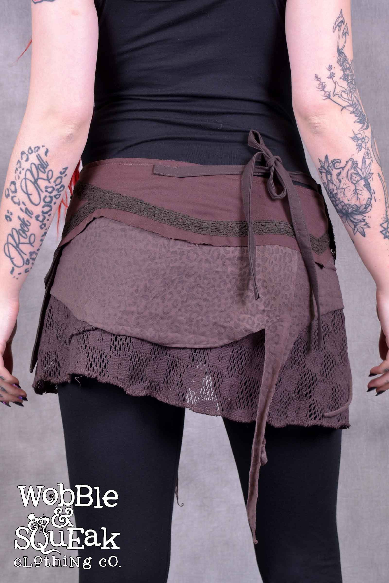 Pixie Wrap Skirt With Secret Pocket Suede Lace Festival Boho Pixie ...