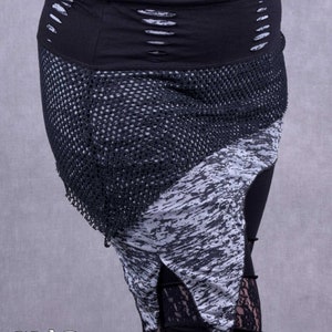 LAYERED HIPPY SKIRT Asymmetrical Pixie Psytrance Festival Goa One Size: Regular