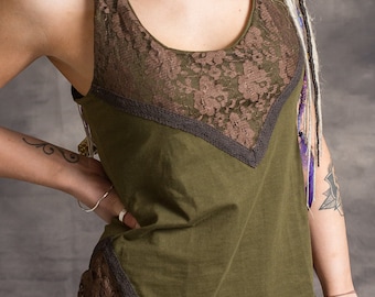 PIXIE CROSS BACK Top Hippy Psytrance Party Rave Festival Goa Fair Trade Eco Fashion