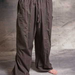 MENS HIPPY TROUSERS Baggy Cotton Psytrance Festival Party Goa Organic Cotton Eco Fashion image 6