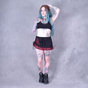 PIXIE LACE SKIRT Miniskirt Goa Psytrance Festival Party Fairy Bohemian Fairtrade