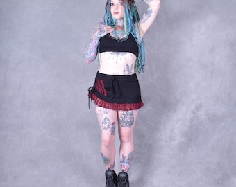 PIXIE LACE SKIRT Miniskirt Goa Psytrance Festival Party Fairy Bohemian Fairtrade