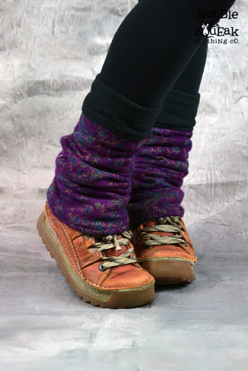 WOOLEN LEG WARMERS Fleece Lined Hippy Pixie Festival Psytrance Etsy