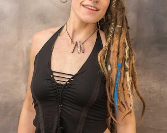 Womens Bohemian Goa Halterneck Top Pixie Psytrance Alternative Festival  Wear
