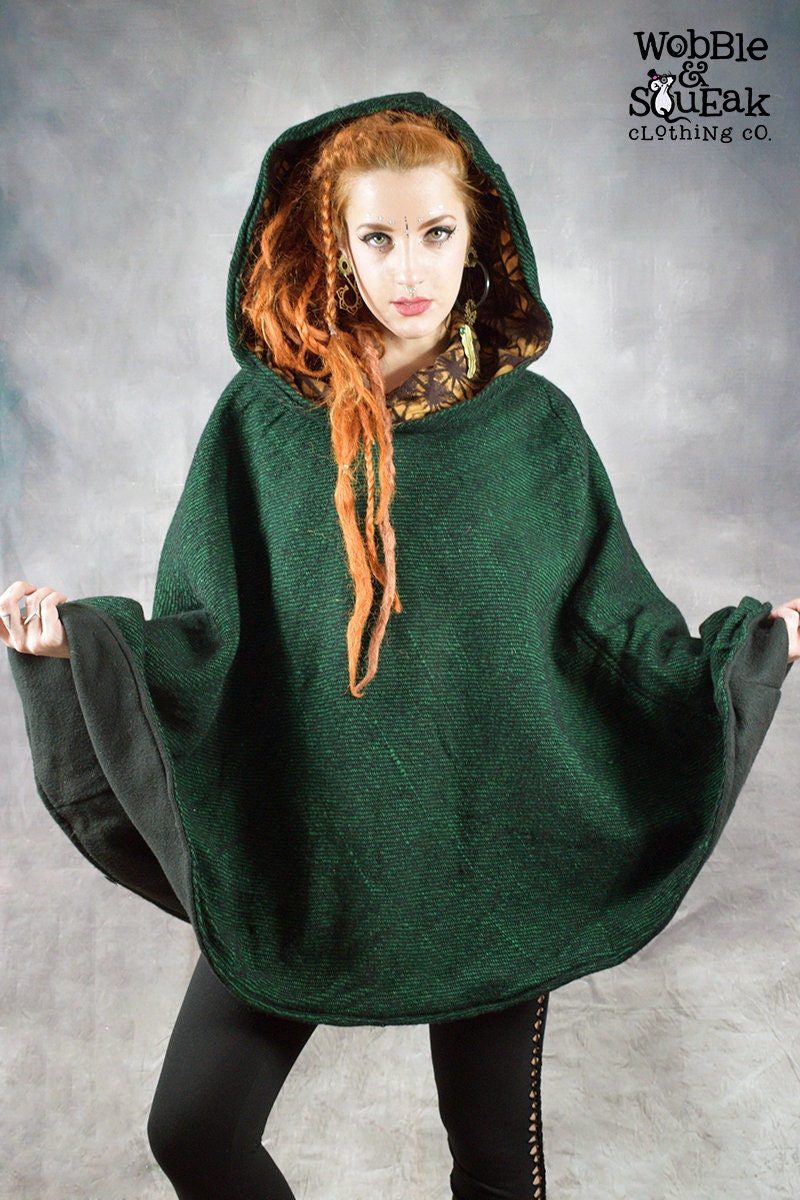 Fleece lined rain poncho new arrivals