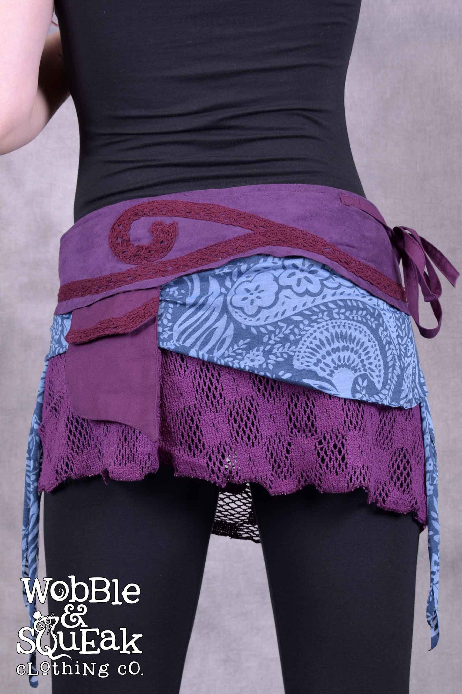 Pixie Wrap Skirt With Secret Pocket Suede Lace Festival Boho Pixie ...