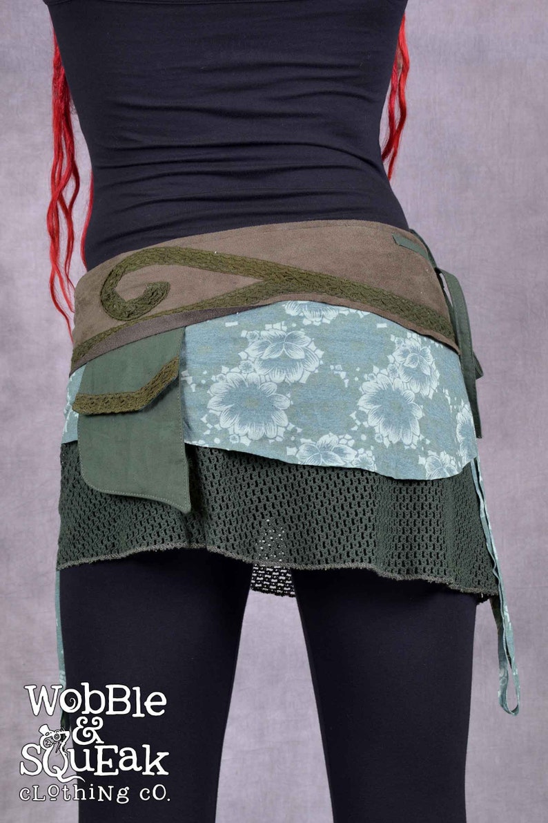 Pixie Wrap Skirt With Secret Pocket Suede Lace Festival Boho Pixie ...