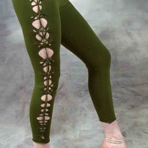 LEGGINGS WOBBLE CON ANNODATURA Slash And Weave Custom Psytrance - Foto 11