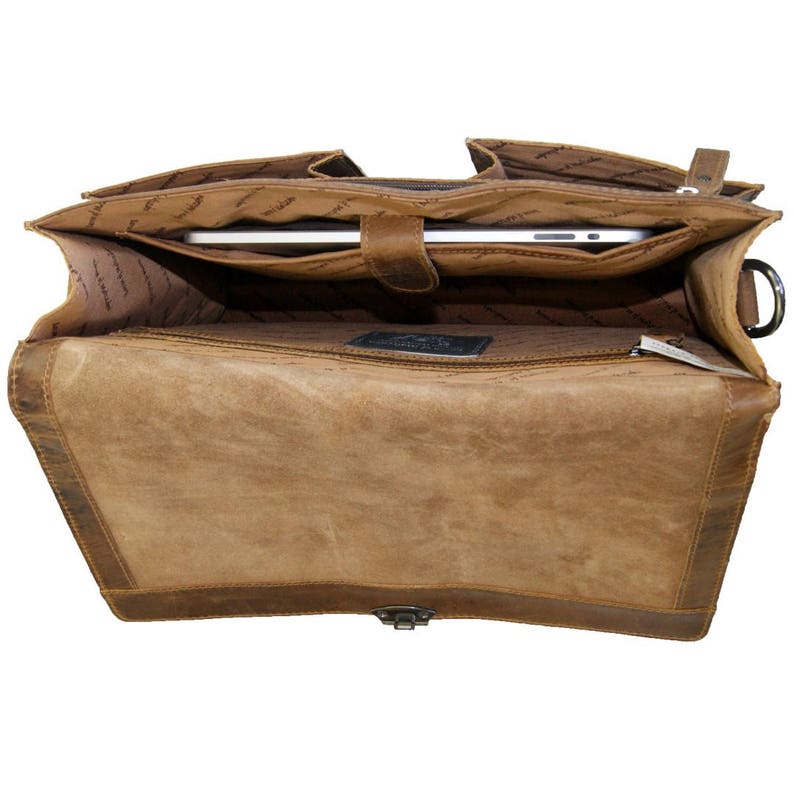 Portfolio Bag A4 With Shoulder Strap SCHILLER in Brown BARON Etsy