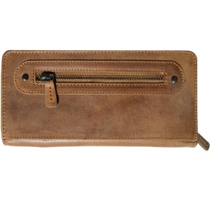 Long wallet for ladies BEISHEIM made of light brown leather BARON of MALTZAHN image 3