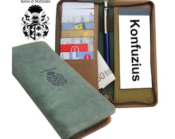 Credit card wallet - Card cases CONFUZIUS leather