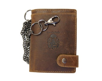 Wallet - Purse BLOOMBERG with chain brown leather - BARON of MALTZAHN