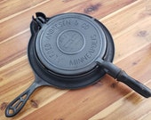 Alfred Andreson Kornucopia Krumbkake Maker With Wood Handles. Good For Norwegian Desserts, Waffle Cones, Much More. Organic Seasoning.