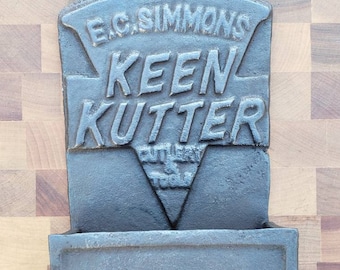 E.C. Simmons Cast Iron Keen Kutter Matchstick Holder Reproduction.