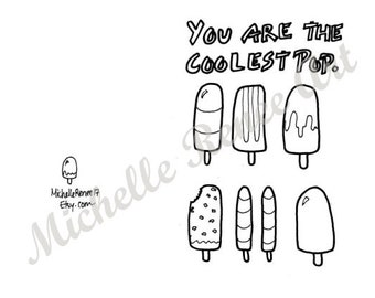 Popsicle coloring | Etsy